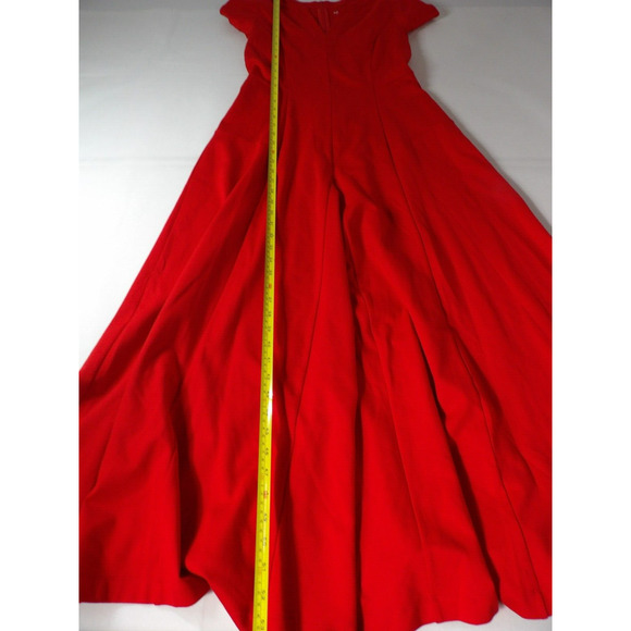 Soft Surroundings Scarletta Maxi Dress Sz 6 Red V Neck A Line EUC - Picture 7 of 13